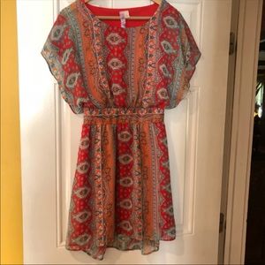 NWOT boho hippy geometric bandana pattern dress